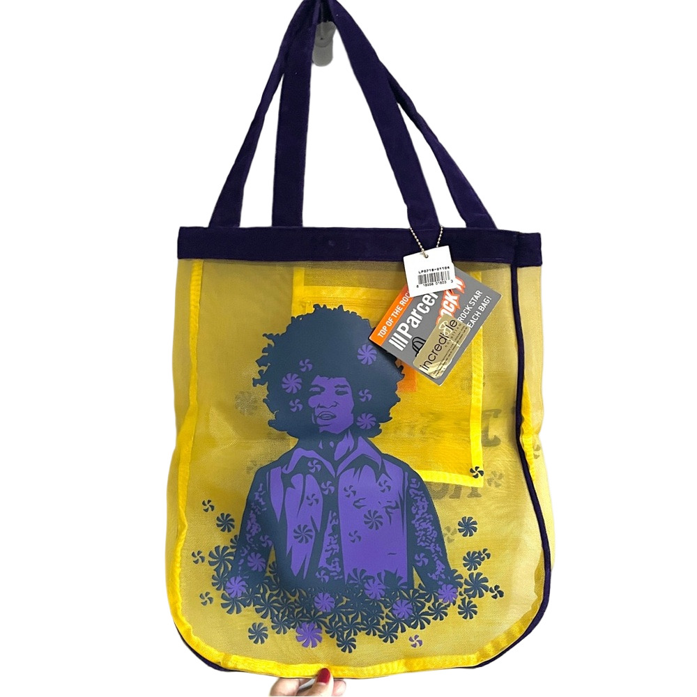 Jimi Hendrix Rock Star Mesh Beach Bag - New With Tags!